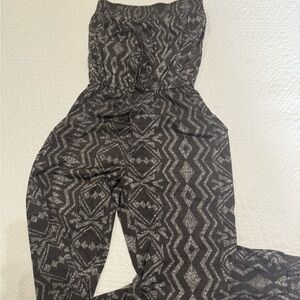 Stylish Black and Gray Jumpsuit